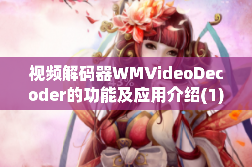 視頻解碼器WMVideoDecoder的功能及應(yīng)用介紹(1)