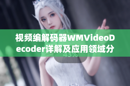 視頻編解碼器WMVideoDecoder詳解及應(yīng)用領(lǐng)域分析(1)