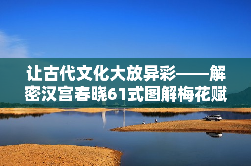 讓古代文化大放異彩——解密漢宮春曉61式圖解梅花賦