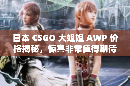 日本 CSGO 大姐姐 AWP 價格揭秘，驚喜非常值得期待