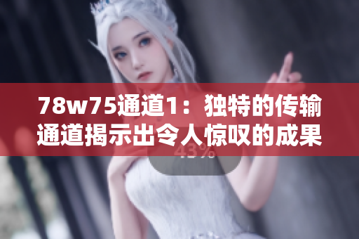 78w75通道1：獨(dú)特的傳輸通道揭示出令人驚嘆的成果