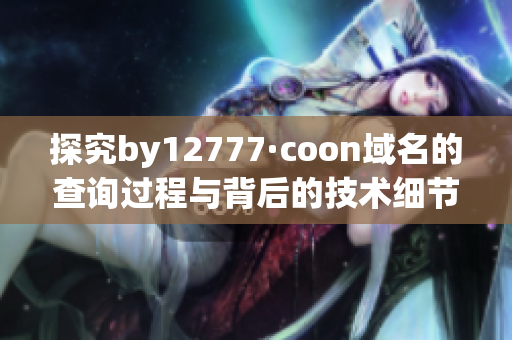 探究by12777·coon域名的查詢過程與背后的技術(shù)細(xì)節(jié)