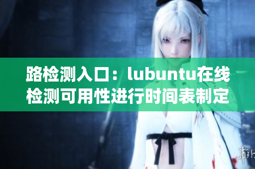 路檢測入口：lubuntu在線檢測可用性進行時間表制定(1)