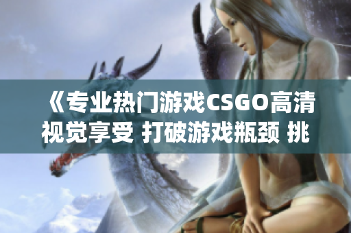 《專業(yè)熱門游戲CSGO高清視覺享受 打破游戲瓶頸 挑戰(zhàn)電競極限》(1)