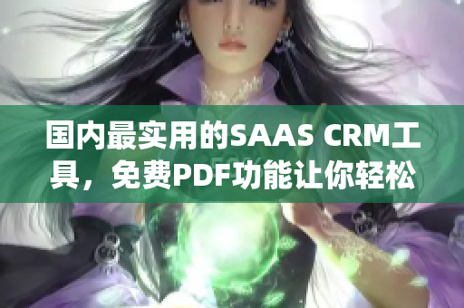 國內(nèi)最實用的SAAS CRM工具，免費PDF功能讓你輕松管理客戶(1)