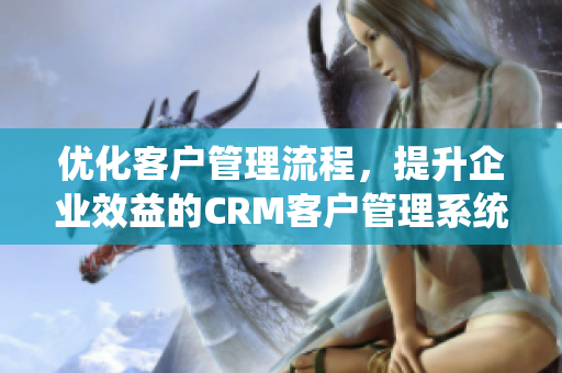 優(yōu)化客戶管理流程，提升企業(yè)效益的CRM客戶管理系統(tǒng)