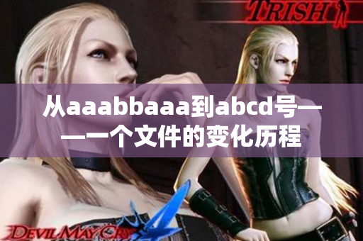 從aaabbaaa到abcd號(hào)——一個(gè)文件的變化歷程