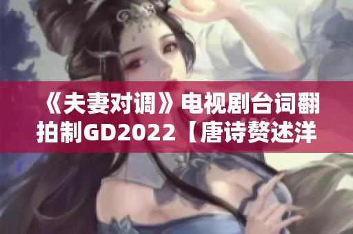 《夫妻對(duì)調(diào)》電視劇臺(tái)詞翻拍制GD2022【唐詩(shī)贅述洋戲】