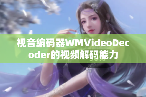 視音編碼器WMVideoDecoder的視頻解碼能力