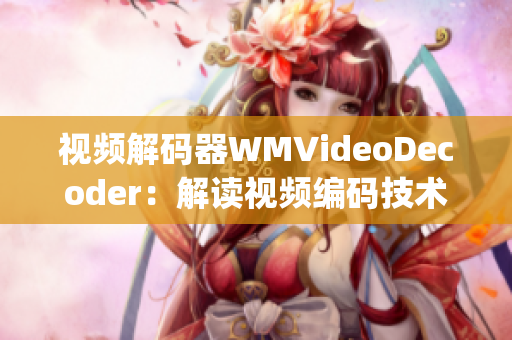 視頻解碼器WMVideoDecoder：解讀視頻編碼技術(shù)的重要角色(1)