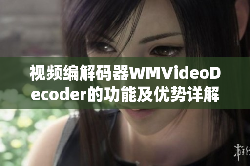 視頻編解碼器WMVideoDecoder的功能及優(yōu)勢(shì)詳解(1)