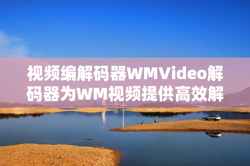 視頻編解碼器WMVideo解碼器為WM視頻提供高效解碼