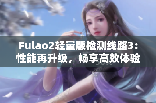 Fulao2輕量版檢測線路3：性能再升級，暢享高效體驗