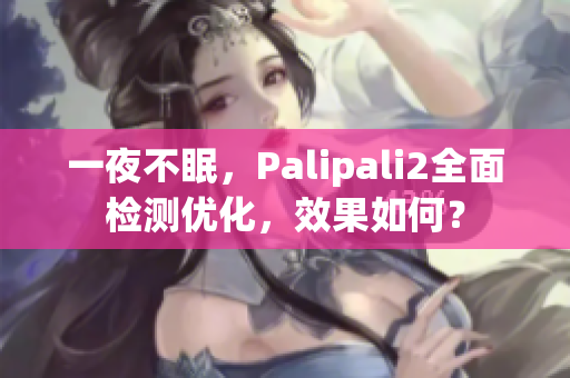 一夜不眠，Palipali2全面檢測優(yōu)化，效果如何？