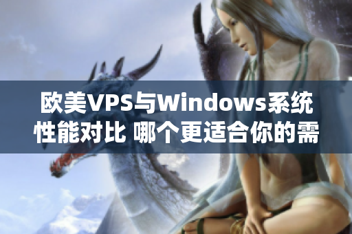 歐美VPS與Windows系統(tǒng)性能對比 哪個更適合你的需求？