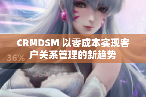 CRMDSM 以零成本實(shí)現(xiàn)客戶關(guān)系管理的新趨勢