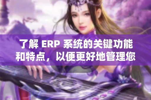 了解 ERP 系統(tǒng)的關(guān)鍵功能和特點，以便更好地管理您的業(yè)務(wù)