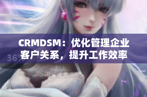 CRMDSM：優(yōu)化管理企業(yè)客戶(hù)關(guān)系，提升工作效率